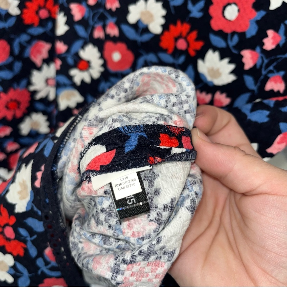 Kate Spade Daisy Jacquard Floral Blue Pink Red Sheath Dress - Picture 6 of 6
